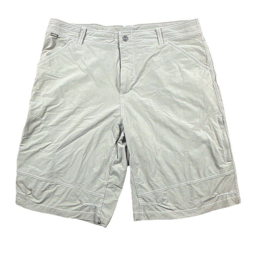 Kuhl Mens Renegade Outdoor Cargo Shorts Khaki Utility Hiking Pants Size 40 12"